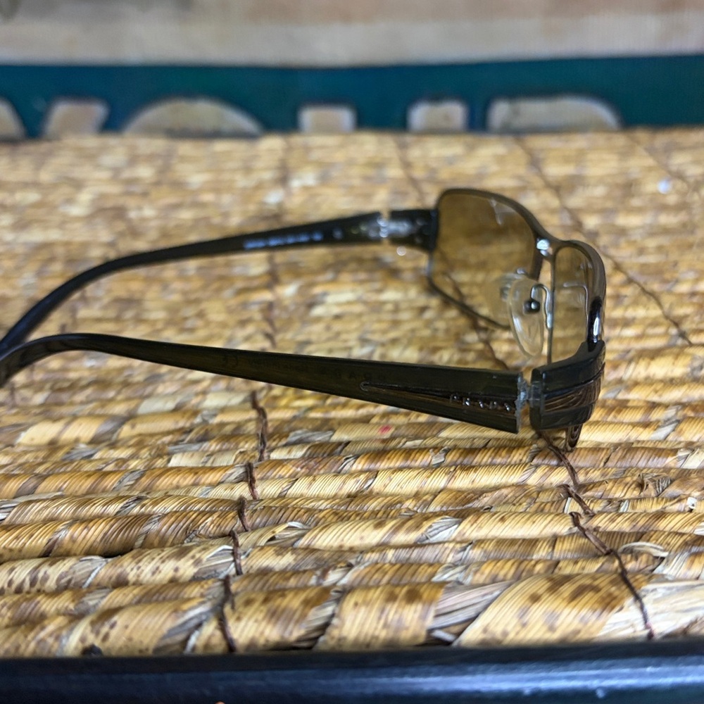 Prada Rectangular Brown Sunglasses - image 4